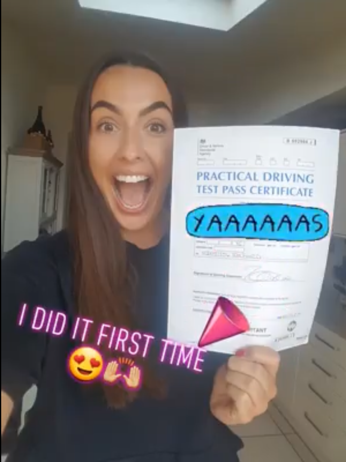 passed first time portrait